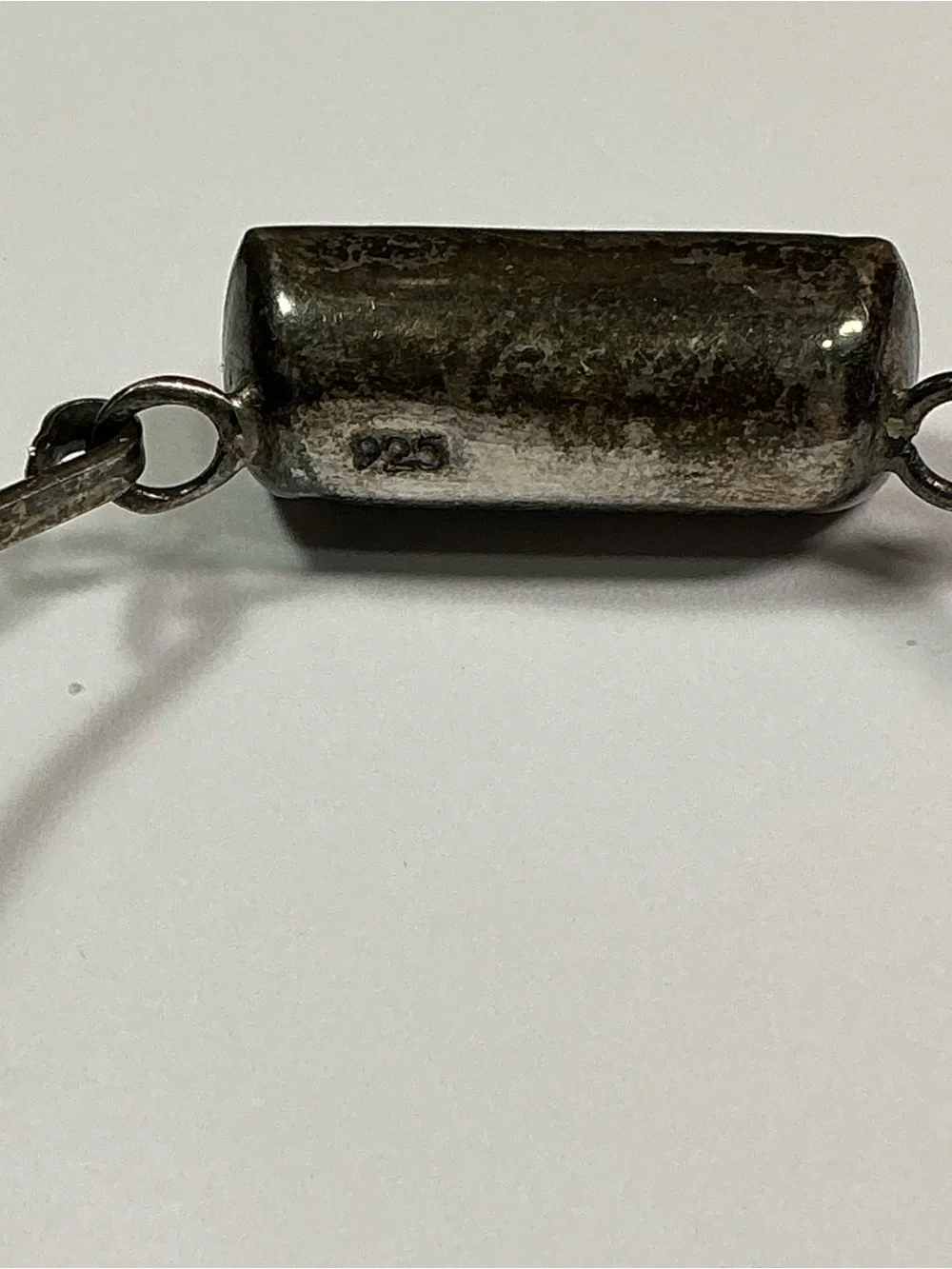 Vintage Sterling Silver Hinged Bracelet W/ Dried Flowers & Resin